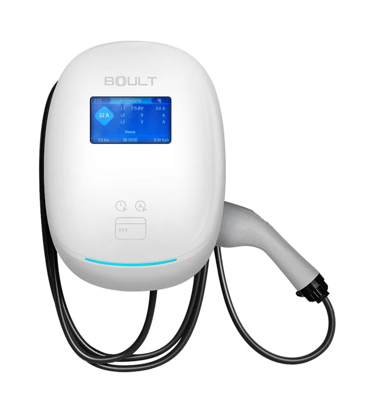Boult BDP01 Wallbox EV Charger Three Phase 22KW Type 2 Screen+ Tuya App Wifi One Year Warranty